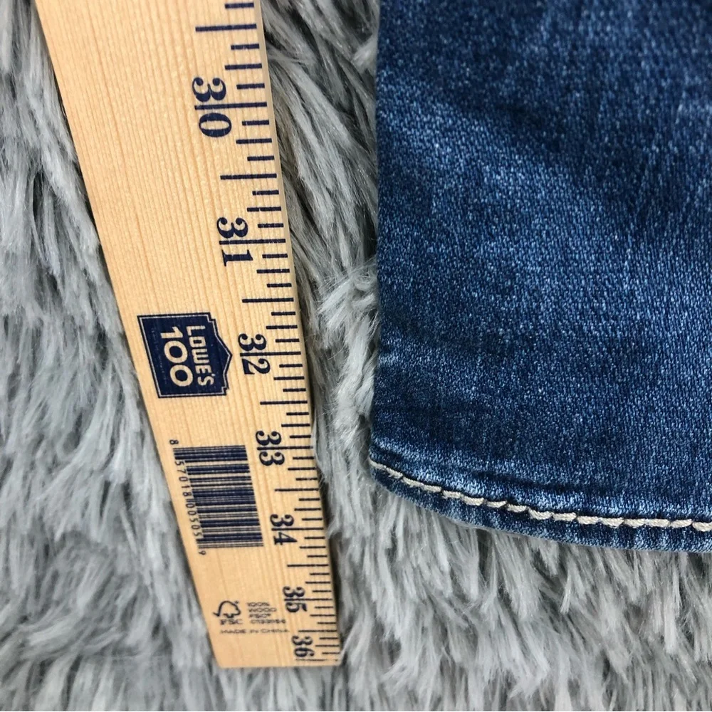 BKE Buckle Jeans Mens 31L Aiden Blue Bootcut Whiskered